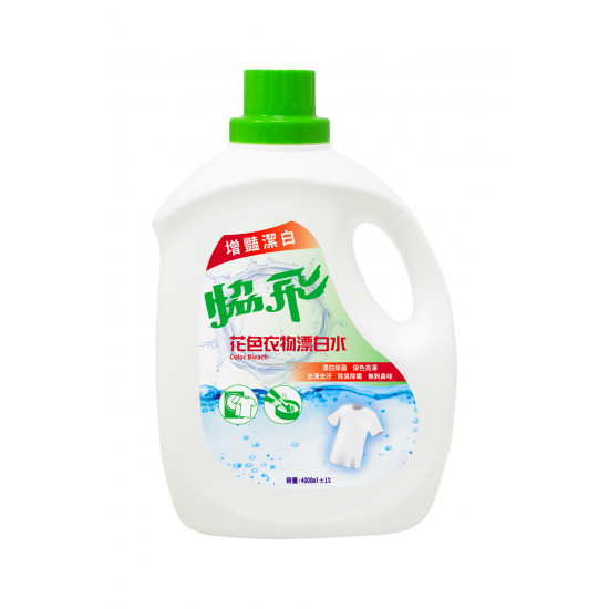 花色衣物漂白水4L 6入