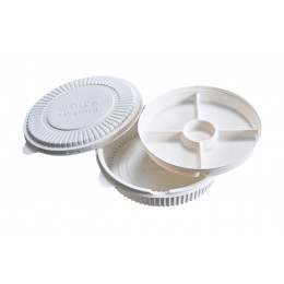 圓型飯菜分離+內襯便當盒 圓型飯菜分離+內襯便當盒